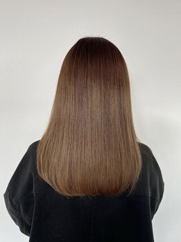 シムク(shi mu ku)の写真/極上髪質改善のenelで理想のストレートヘアを実現◎自然な仕上がりのストレートで毎朝のスタイリングも簡単