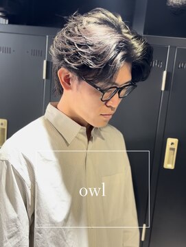 アウル 心斎橋(owl) センターパート/フェザーパーマ/フェザーショート/メンズパーマ