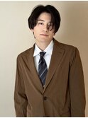 程よく動くメンズカット★センターパート