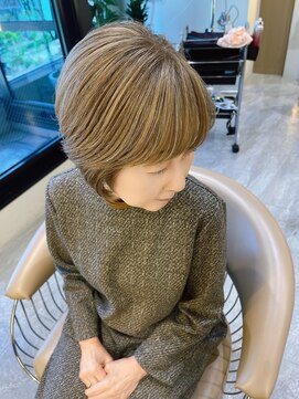 ウインナーヴィジョン 栄 久屋大通店(WINNER VISION) 【大人のファッションカラー】ミルクティーハイライト