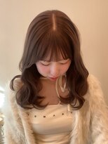 サク(Sac.)&nbsp;チョコベージュ　ダブルカラー　ハイトーン