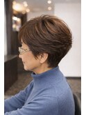 上品ふんわりハイライトショート