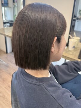 コラソン(corazon) シアーブラウン×ボブスタイル