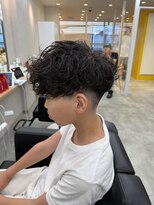 ルースト 南堀江店(ROOST) 刈り上げセンターパート/波巻きツイストスパイラル/南堀江