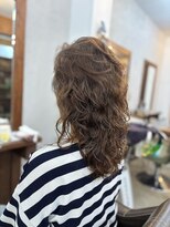 ヘアメイク デザート(HAIR MAKE DESART)&nbsp;【木村】50～70代が巻きやすいパーマヘア×セミロング