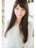 大人可愛いロングはちょっぴり重めＡライン♪