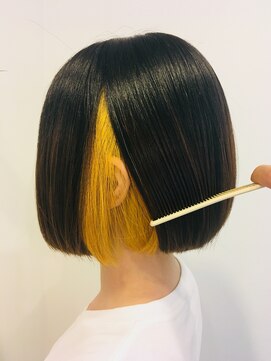 キーゼル(Kiesel) インナーカラー＆ワンレングス