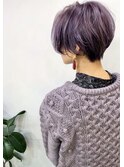 ハンサムショート×パープルアッシュ