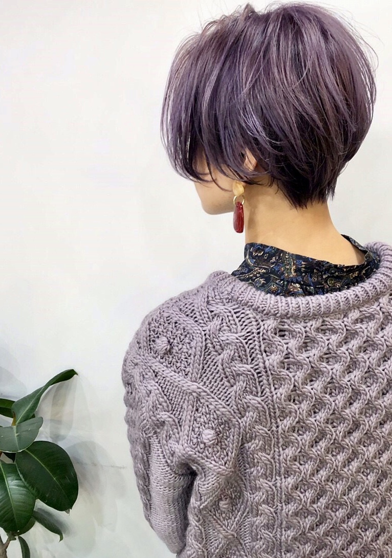 ヨッカ(YOCCA)&nbsp;ハンサムショート×パープルアッシュ