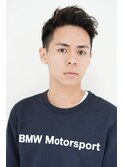 ＼チャコールグレー／かき上げヘア×オリーブグレージュ
