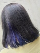 トリエラ(TRIELA)&nbsp;アッシュグレー　インナーラベンダーブルー