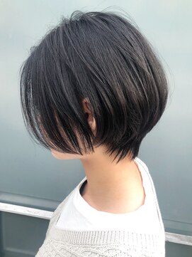 アルバム 銀座(ALBUM GINZA) エアリーショート_ハイライトカラーオリーブカラー_ba280382