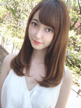 シルクレイ 吉祥寺店(Silk-lei) フェザーバングの大人かわいいマロンベージュワンカール吉祥寺