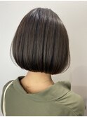 20代30代大人可愛い小顔ショート丸み艶感ストレート