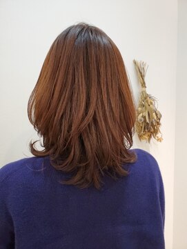 ヴィーヴォ 天六店(VIVO) 【VIVO】Watanabeミディアムレイヤー ソフトウルフヘア ブラウン