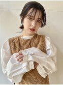 後れ毛レイヤーカットで簡単アレンジ!