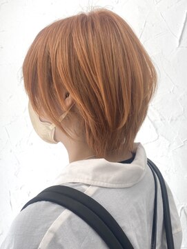 プライズ 表参道原宿店(prize) 韓国風オレンジカラー、暖色系カラー【原宿、表参道】