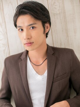 モッズヘア メン 南越谷南口店(mod's hair men) ナチュラルアッシュな七三ツーブロックショートP