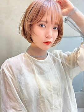 メーヴェ(Mowen) mowen 南堀江　クールショート×ミルクティーベージュ×外国人風