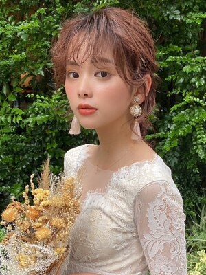 プレ花嫁さんヘアメイクリハーサル/結婚式ヘアセット/丸の内前撮りにも【ヘアセット/￥5500～】