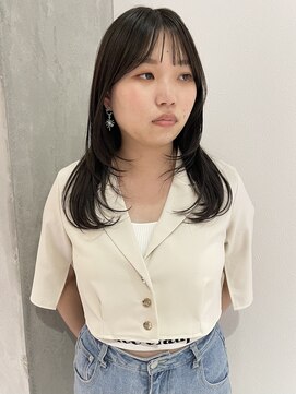 ヨーク(YOKE) 【 YOKE 】レイヤーカット小顔カット暗髪艶髪韓国