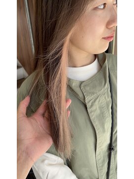 アヴァンス 天王寺店(AVANCE.) インナーカラー×ピンクベージュ