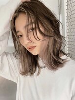 サイン 渋谷(SIGN)&nbsp;レイヤーカットインナーカラーイヤリングカラー色落ち綺麗表参道