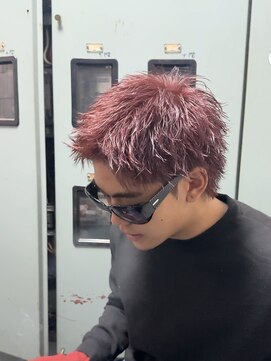 アンシェル(an-ciel) ワインレッドスパイキーショート