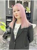 韓国風《ペールピンク》ハイトーン/ケアブリーチ/ダブルカラー
