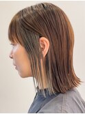 大人ショートハイライト髪質改善キッズカット前髪30代40代