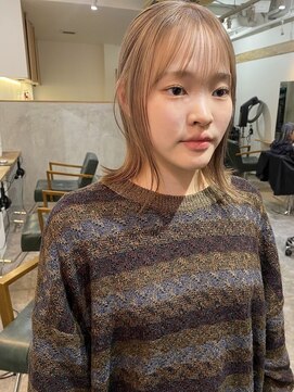 ソイ 下北沢(soi) ベージュカラー/シースルーバング_下北沢