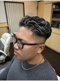 極道パーマ×ホワイトメッシュ