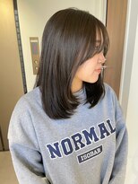 フィエルウメダ(Fier umeda)&nbsp;オリーブグレージュ×サイドバング /レイヤーカット　髪質改善