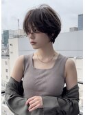 30代40代50代絶壁解消前髪あり小顔前下がりショートボブ