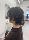 ショートウルフパーマ風アレンジ