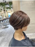 丸みのあるショートカット@20代30代40代50代