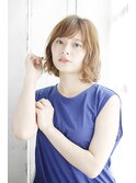夏美髪質改善アプリコットオレンジハイライトカラーくびれヘア24