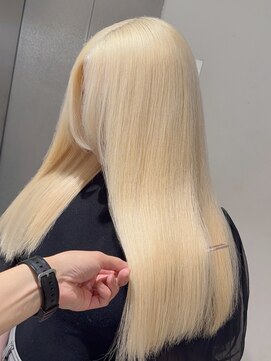 ベレーザ 渋谷(BELEZA) 15143ホワイトブロンド髪質改善ストレートミルクティーベージュ