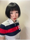 タッセルボブ/ぱつっと前髪