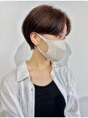 別府ショートボブ顔まわりレイヤーカット髪質改善カラー