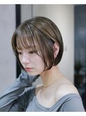 ナチュラルハイライトボブ