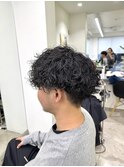fika メンズ　波巻きパーマ