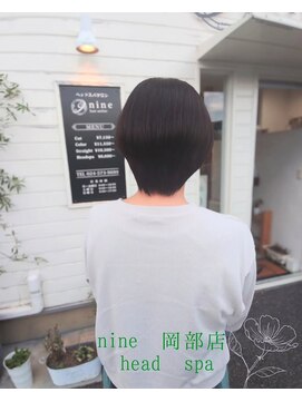 ヘアアトリエ ナイン 岡部店(hair atelier nine) ヘッドスパ/ラベンダーミルクティー/刈り上げボブ/美髪/福島市