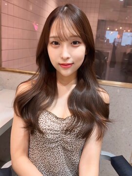 ルームバイシー 新宿(Loom. by Sea) ココアベージュ×レイヤー[小顔/黒髪/オリーブグレー]