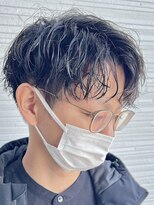 デプト(DEPT.) シャドウパーマ波打ちセンターパートフリンジパーマルーズパーマ