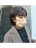 外ハネリップラインミニボブ