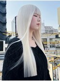 ハイトーンカラー/エクステ/ホワイトカラー/東京美容室