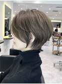40代50代ハイライト銀座白髪ぼかしひし形くびれショートE