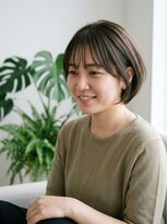 フルショウ 栄店(FURUSHO) ひし形ショートボブ/ダークアッシュブラウン/内はねボブ