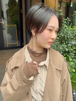 ジアン バイ ミルボン 西宮ガーデンズプラス(GIEN by milbon) ダークパープル/ナチュラルショート/ミルクブラウン/夏/西宮北口